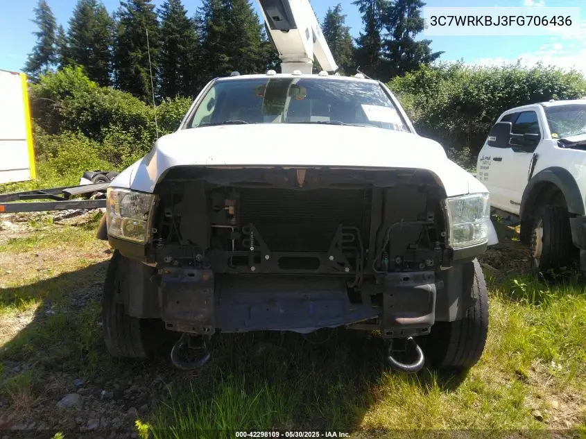 2015 Ram 4500 Chassis Tradesman/Slt VIN: 3C7WRKBJ3FG706436 Lot: 42298109