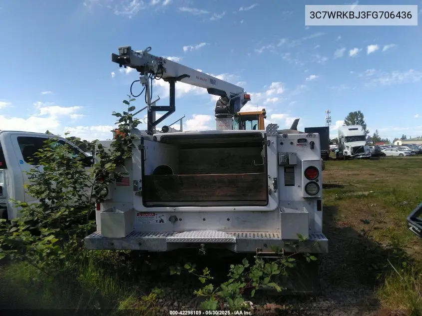 2015 Ram 4500 Chassis Tradesman/Slt VIN: 3C7WRKBJ3FG706436 Lot: 42298109