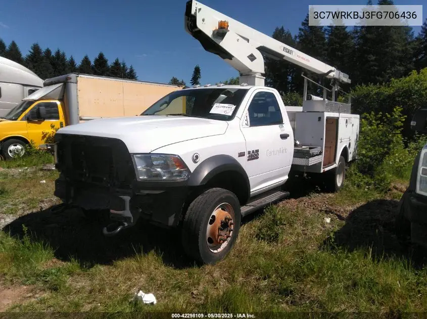 2015 Ram 4500 Chassis Tradesman/Slt VIN: 3C7WRKBJ3FG706436 Lot: 42298109