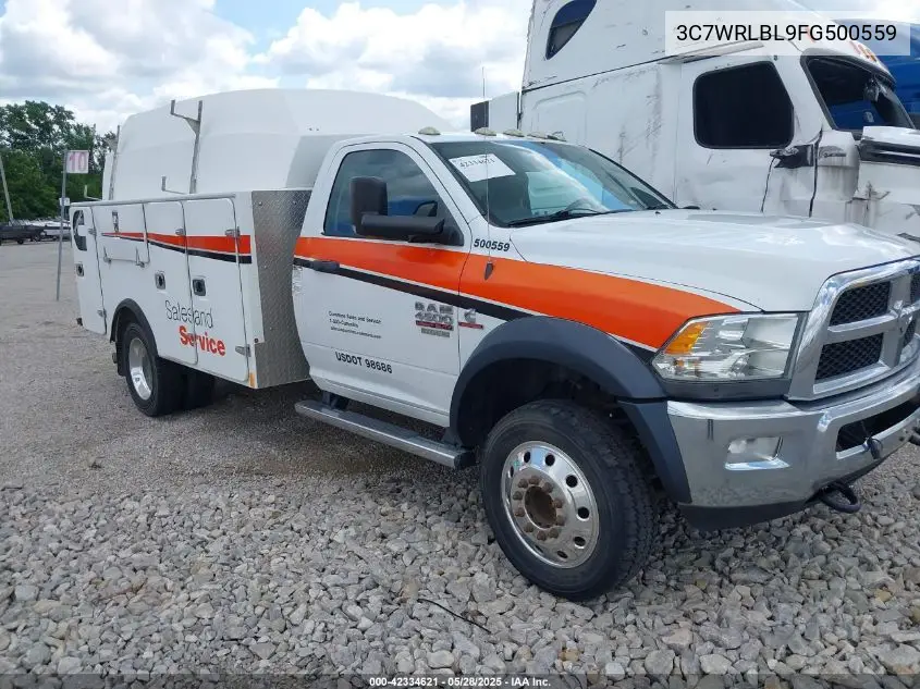 2015 Ram 4500 Chassis Tradesman/Slt VIN: 3C7WRLBL9FG500559 Lot: 42334621