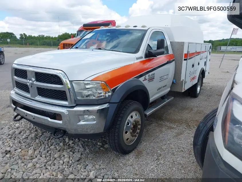 2015 Ram 4500 Chassis Tradesman/Slt VIN: 3C7WRLBL9FG500559 Lot: 42334621