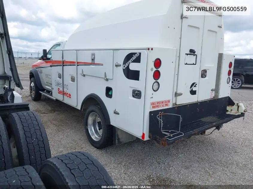 2015 Ram 4500 Chassis Tradesman/Slt VIN: 3C7WRLBL9FG500559 Lot: 42334621