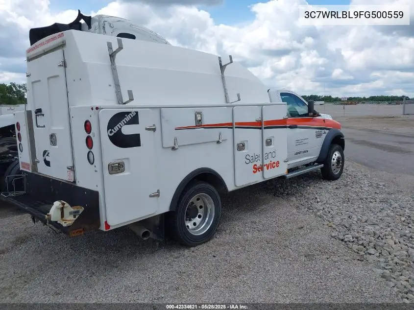 2015 Ram 4500 Chassis Tradesman/Slt VIN: 3C7WRLBL9FG500559 Lot: 42334621