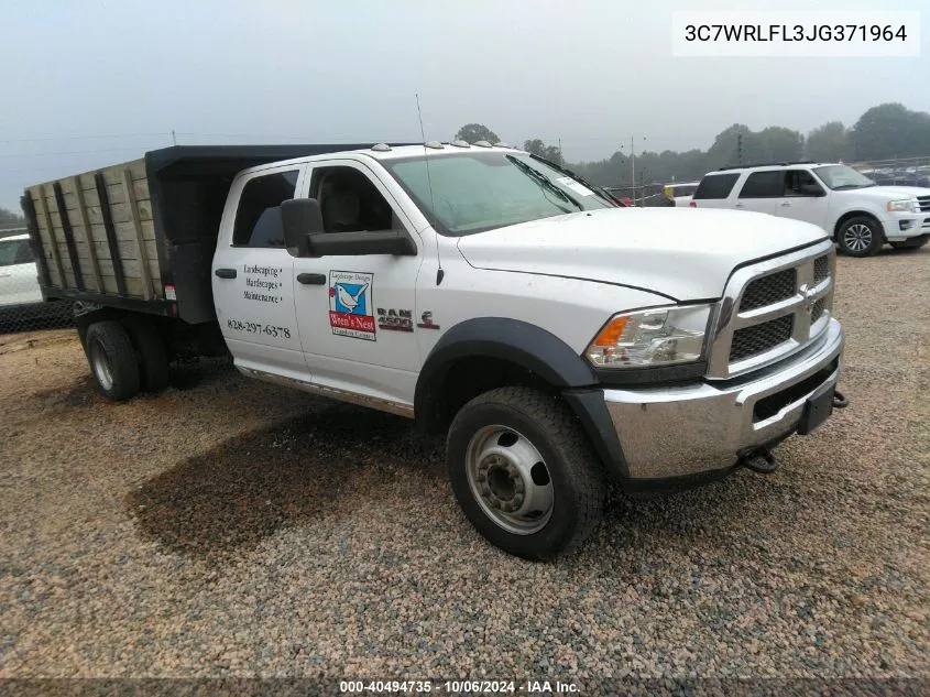 2018 Ram 4500 Chassis Tradesman/Slt/Laramie VIN: 3C7WRLFL3JG371964 Lot: 40494735