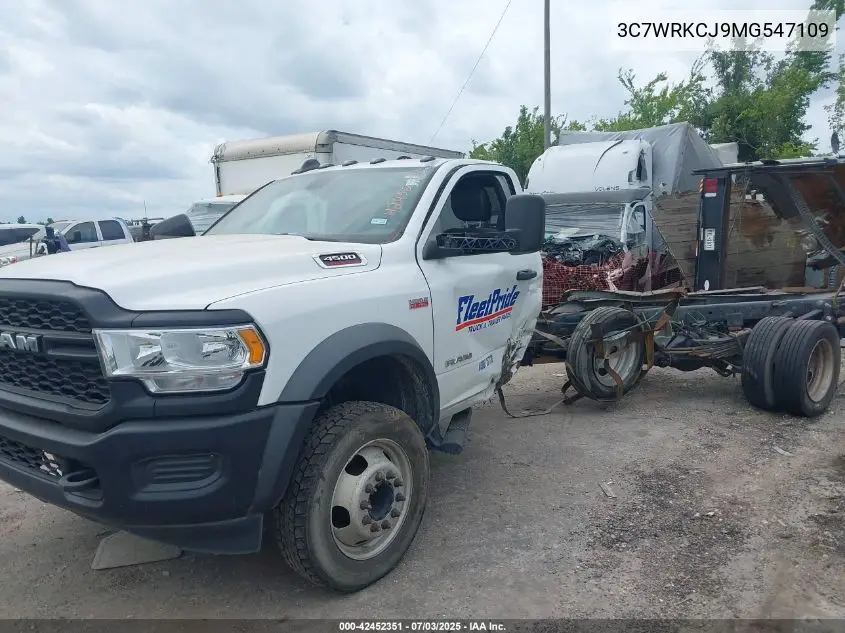 2021 Ram 4500 Chassis Tradesman/Slt VIN: 3C7WRKCJ9MG547109 Lot: 42452351