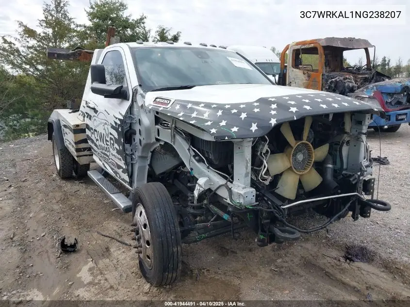 2022 Ram 4500 Chassis Tradesman/Slt VIN: 3C7WRKAL1NG238207 Lot: 41944491