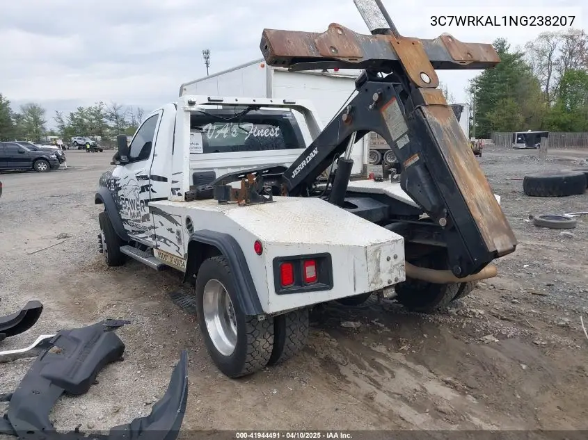 2022 Ram 4500 Chassis Tradesman/Slt VIN: 3C7WRKAL1NG238207 Lot: 41944491