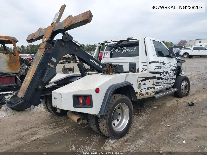 2022 Ram 4500 Chassis Tradesman/Slt VIN: 3C7WRKAL1NG238207 Lot: 41944491