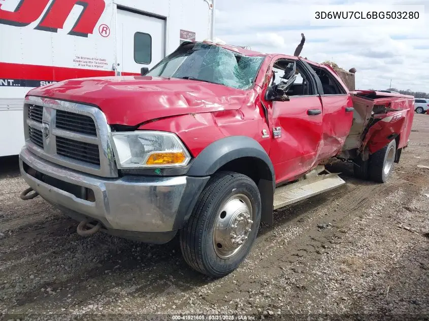 2011 Ram Ram 5500 Hd Chassis St/Slt/Laramie VIN: 3D6WU7CL6BG503280 Lot: 41921605