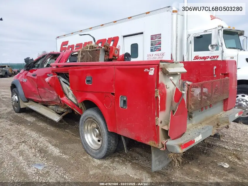 2011 Ram Ram 5500 Hd Chassis St/Slt/Laramie VIN: 3D6WU7CL6BG503280 Lot: 41921605