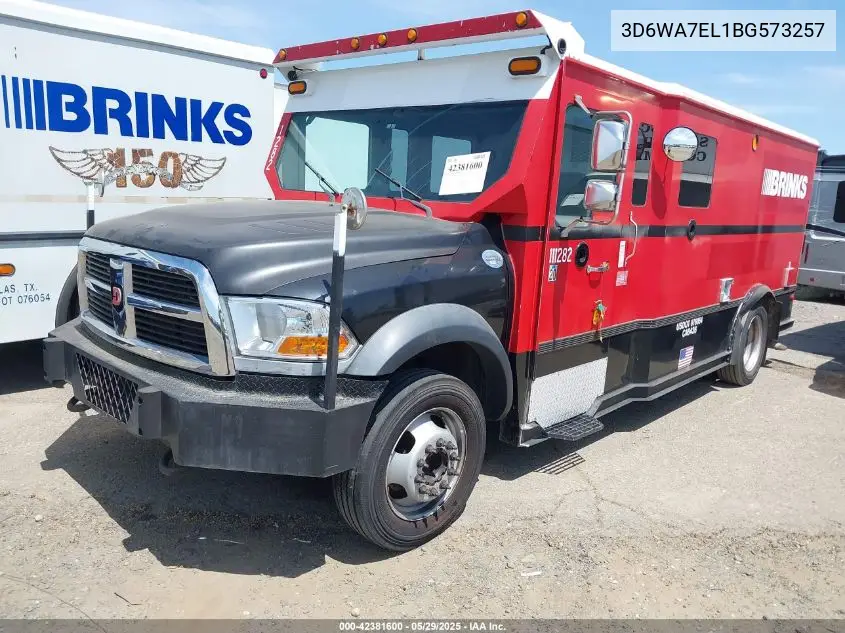 2011 Ram Ram 5500 Hd Chassis St/Slt VIN: 3D6WA7EL1BG573257 Lot: 42381600