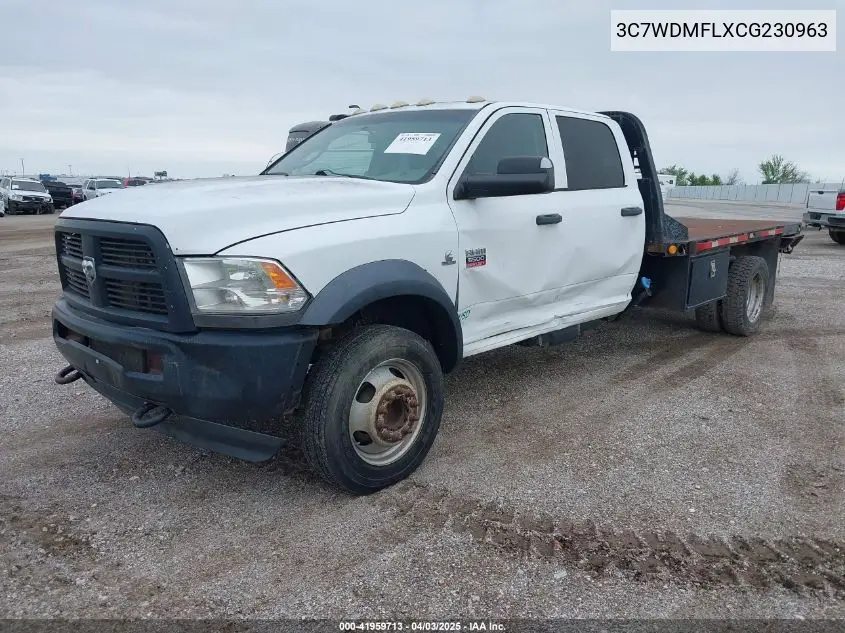 2012 Ram 5500 Chassis St/Slt/Laramie VIN: 3C7WDMFLXCG230963 Lot: 41959713