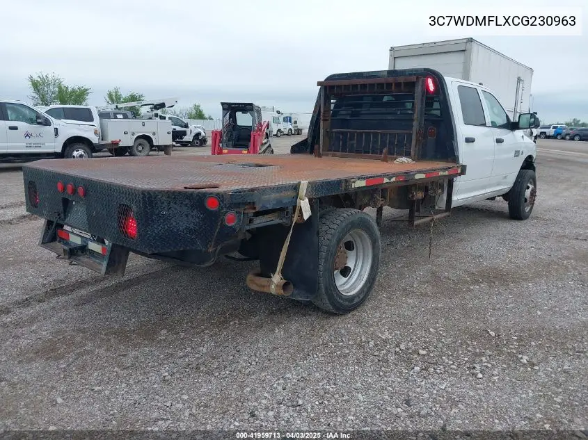 2012 Ram 5500 Chassis St/Slt/Laramie VIN: 3C7WDMFLXCG230963 Lot: 41959713