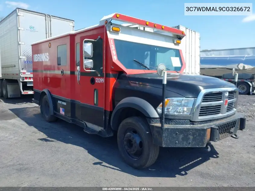 2012 Ram 5500 Chassis St/Slt VIN: 3C7WDMAL9CG326672 Lot: 42093899