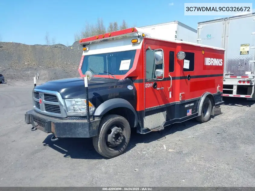 2012 Ram 5500 Chassis St/Slt VIN: 3C7WDMAL9CG326672 Lot: 42093899