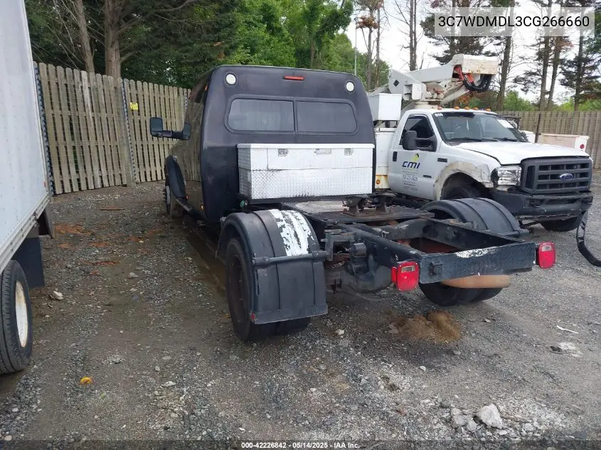 2012 Ram 5500 Chassis St/Slt VIN: 3C7WDMDL3CG266660 Lot: 42226842