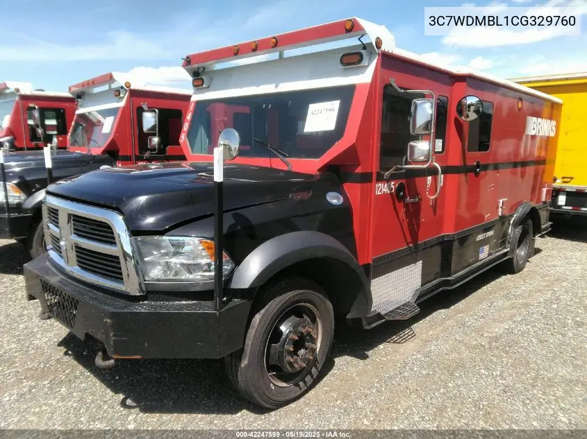 2012 Ram 5500 Chassis St/Slt VIN: 3C7WDMBL1CG329760 Lot: 42247599