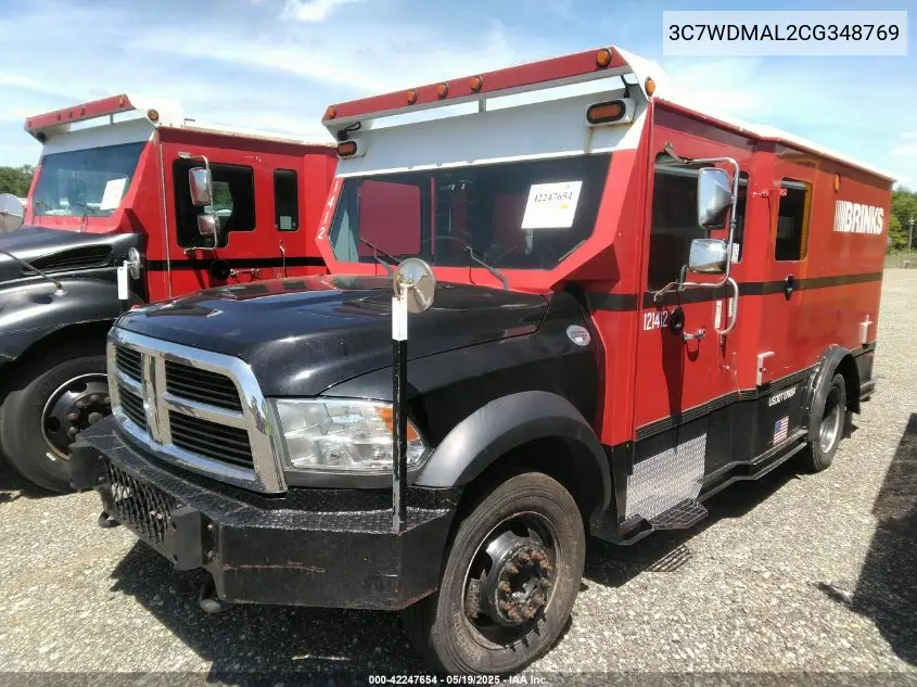 2012 Ram 5500 Chassis St/Slt VIN: 3C7WDMAL2CG348769 Lot: 42247654