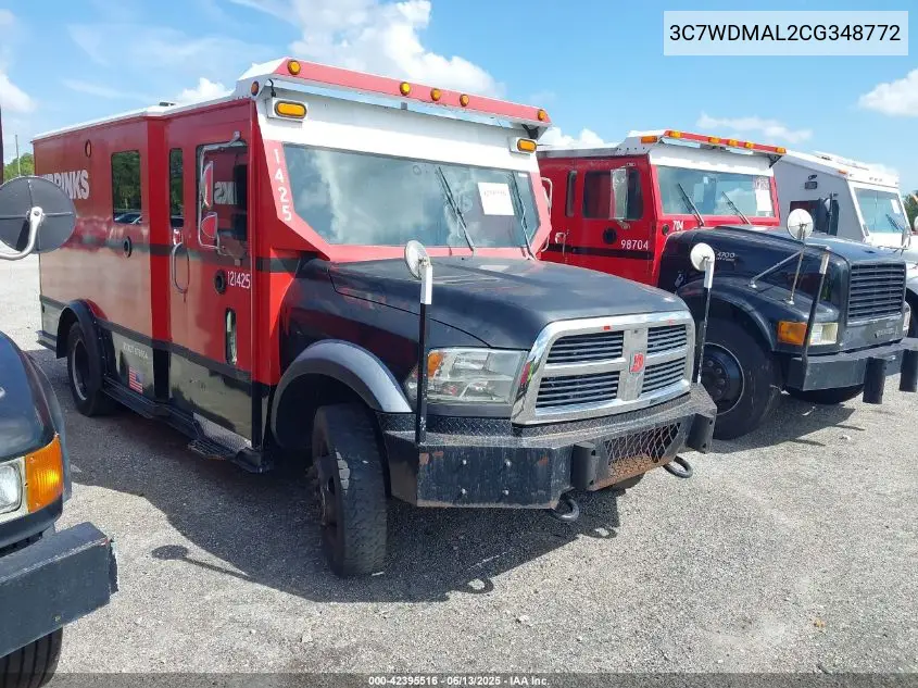 2012 Ram 5500 Chassis St/Slt VIN: 3C7WDMAL2CG348772 Lot: 42395516