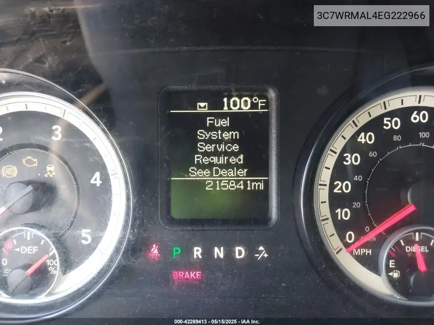 2014 Ram 5500 Chassis Tradesman/Slt VIN: 3C7WRMAL4EG222966 Lot: 42269413