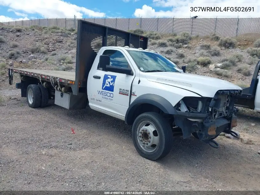 2015 Ram 5500 Chassis Tradesman/Slt VIN: 3C7WRMDL4FG502691 Lot: 41960782