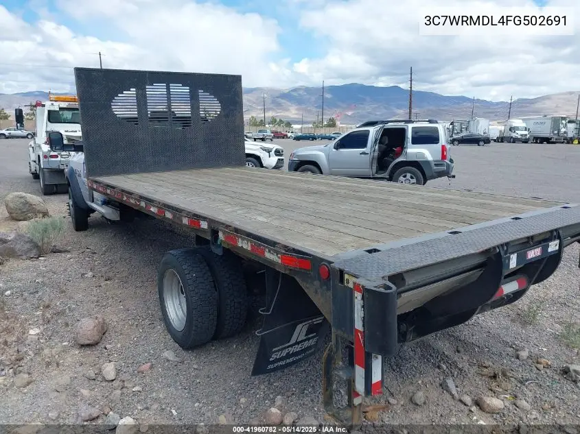 2015 Ram 5500 Chassis Tradesman/Slt VIN: 3C7WRMDL4FG502691 Lot: 41960782