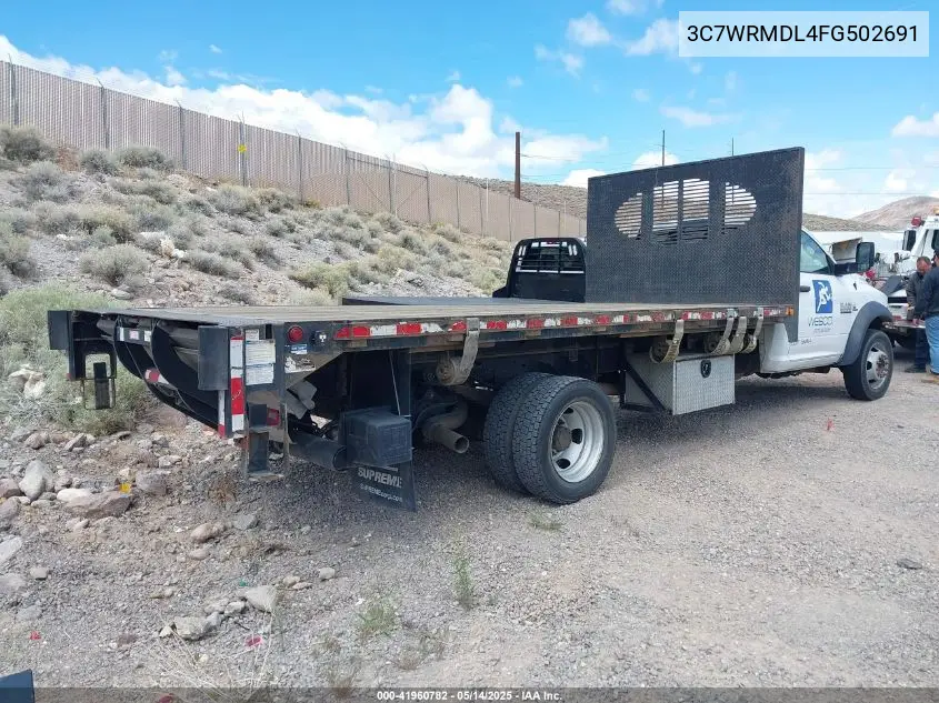 2015 Ram 5500 Chassis Tradesman/Slt VIN: 3C7WRMDL4FG502691 Lot: 41960782