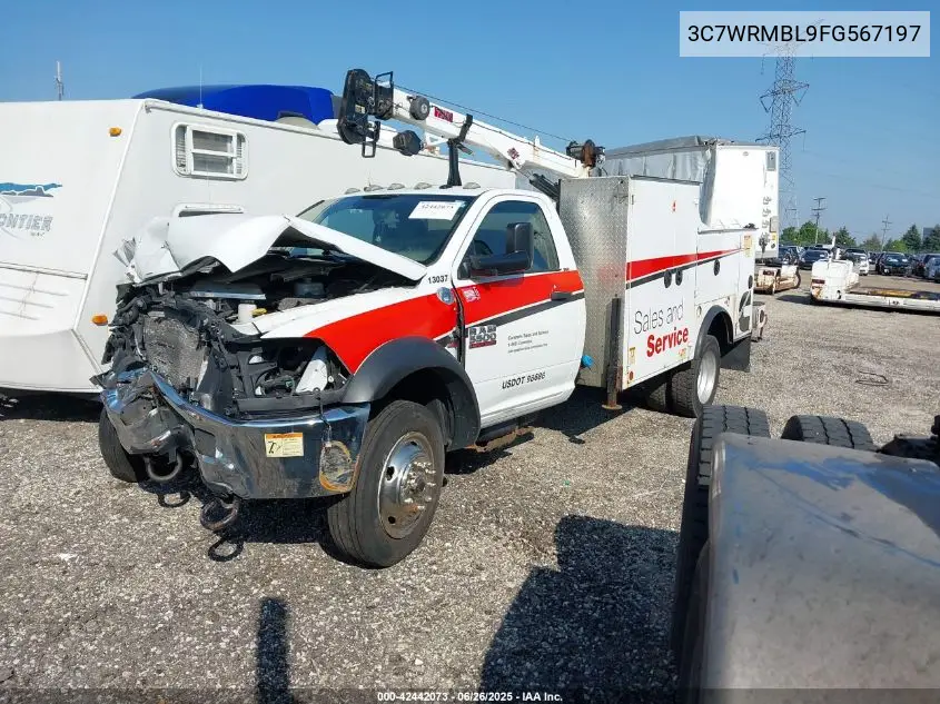 2015 Ram 5500 Tradesman/Slt VIN: 3C7WRMBL9FG567197 Lot: 42442073