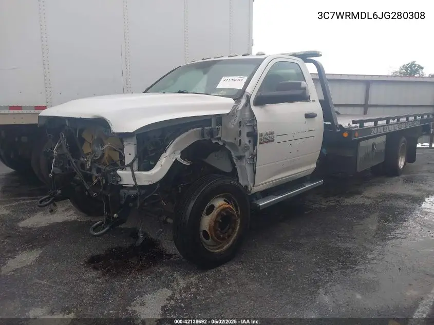 2018 Ram 5500 Chassis Tradesman/Slt VIN: 3C7WRMDL6JG280308 Lot: 42138692