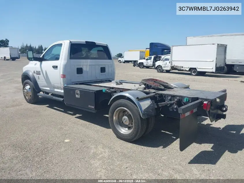 2018 Ram 5500 Chassis Tradesman/Slt VIN: 3C7WRMBL7JG263942 Lot: 42493248