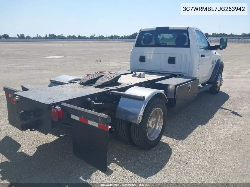 2018 Ram 5500 Chassis Tradesman/Slt VIN: 3C7WRMBL7JG263942 Lot: 42493248
