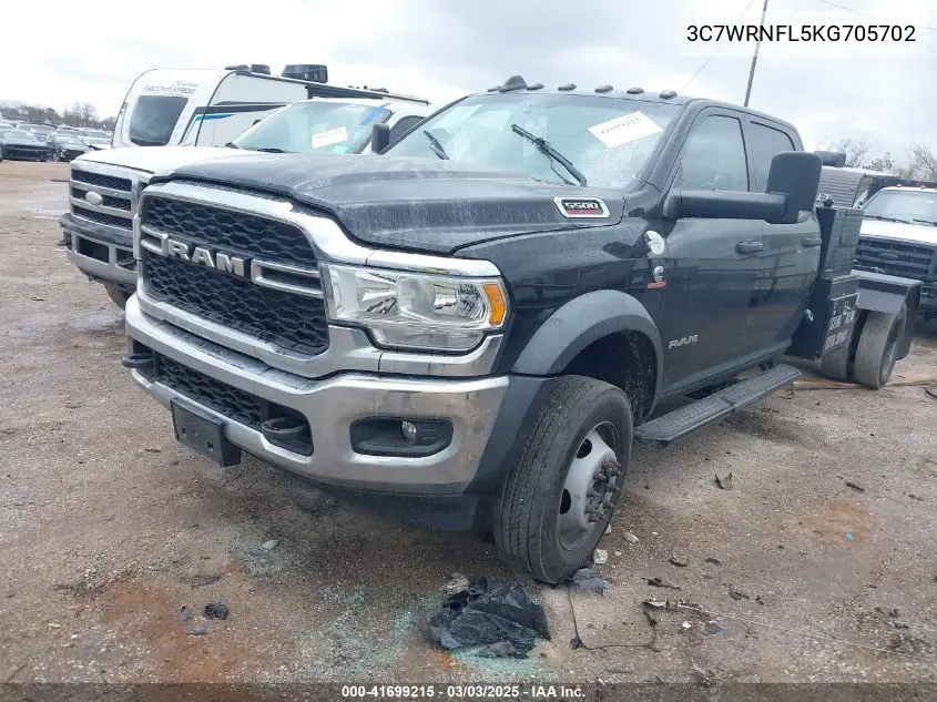 2019 Ram 5500 Chassis Tradesman/Slt/Laramie/Limited VIN: 3C7WRNFL5KG705702 Lot: 41699215