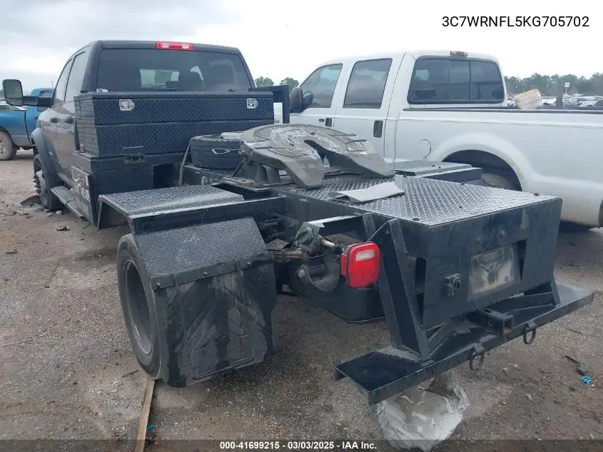 2019 Ram 5500 Chassis Tradesman/Slt/Laramie/Limited VIN: 3C7WRNFL5KG705702 Lot: 41699215
