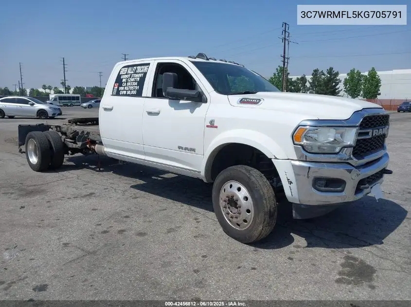 2019 Ram 5500 Chassis Tradesman/Slt/Laramie/Limited VIN: 3C7WRMFL5KG705791 Lot: 42456812