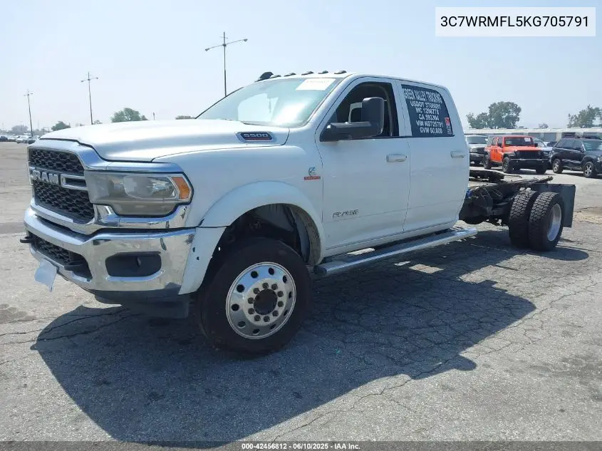 2019 Ram 5500 Chassis Tradesman/Slt/Laramie/Limited VIN: 3C7WRMFL5KG705791 Lot: 42456812