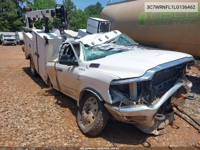2020 Ram 5500 Chassis Tradesman/Slt/Laramie/Limited VIN: 3C7WRNFL1LG136462 Lot: 41965314