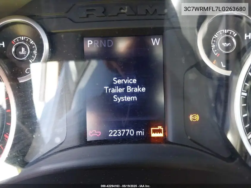 2020 Ram 5500 Chassis Tradesman/Slt/Laramie/Limited VIN: 3C7WRMFL7LG263680 Lot: 42294163