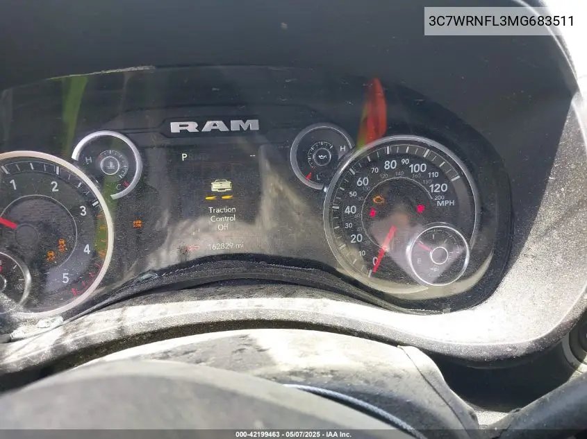 2021 Ram 5500 Chassis Tradesman/Slt/Laramie/Limited VIN: 3C7WRNFL3MG683511 Lot: 42199463