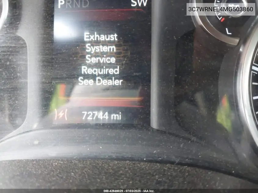 2021 Ram 5500 Chassis Tradesman/Slt/Laramie/Limited VIN: 3C7WRNEL4MG503860 Lot: 42646029