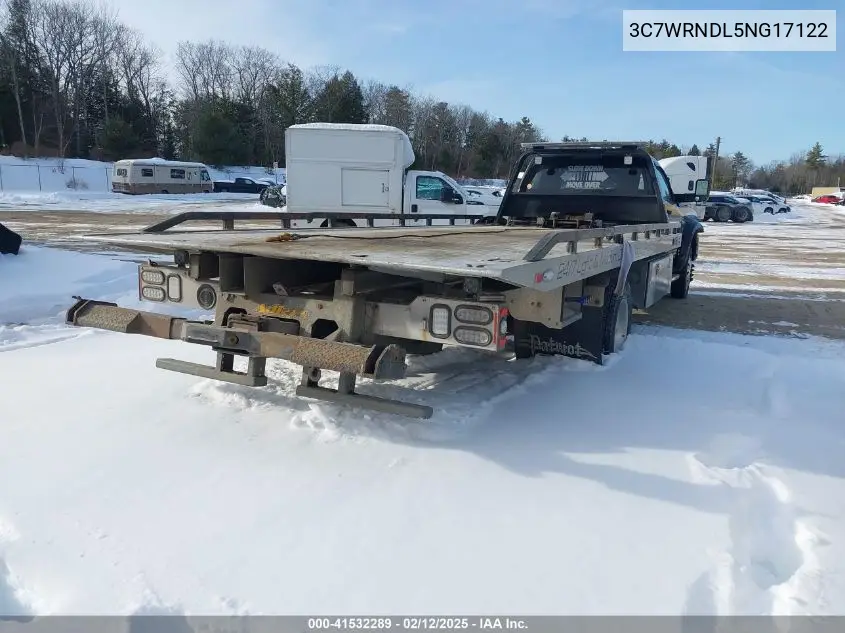 2022 Ram 5500 Tradesman/Slt VIN: 3C7WRNDL5NG17122 Lot: 41532289