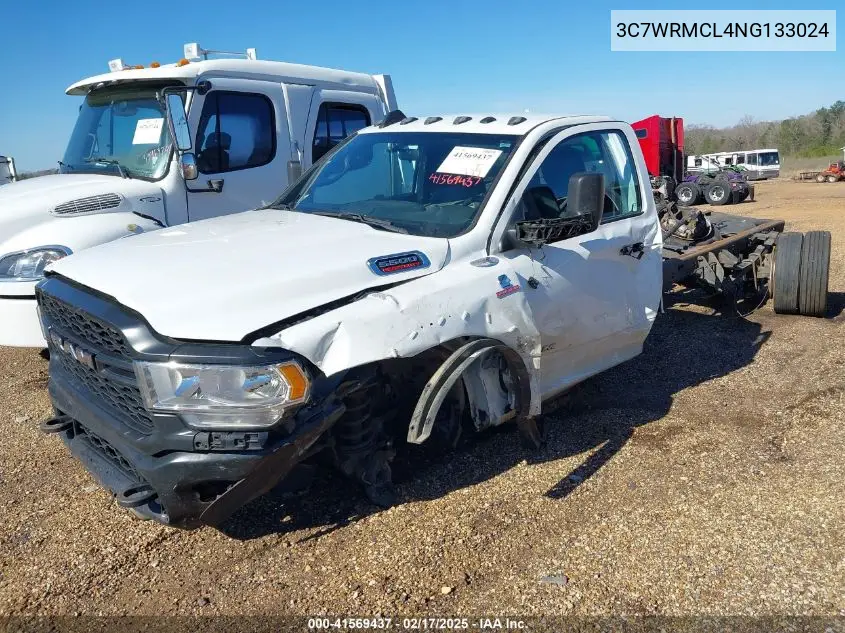 2022 Ram 5500 Chassis Tradesman/Slt VIN: 3C7WRMCL4NG133024 Lot: 41569437