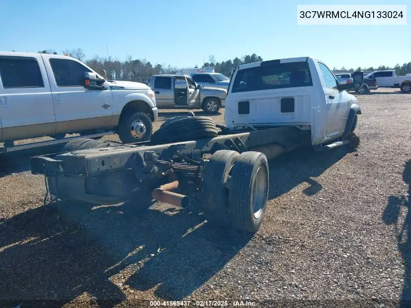 2022 Ram 5500 Chassis Tradesman/Slt VIN: 3C7WRMCL4NG133024 Lot: 41569437