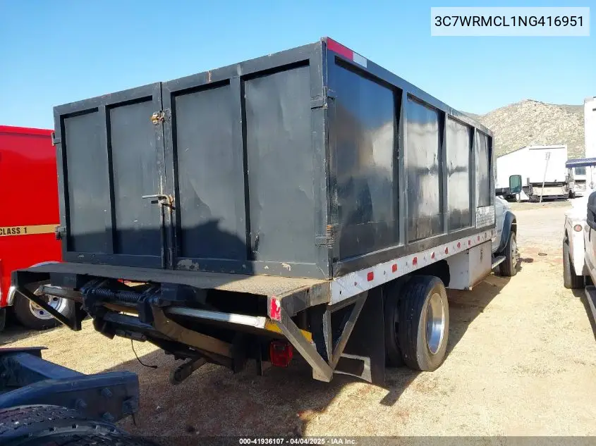 2022 Ram 5500 Chassis Tradesman/Slt VIN: 3C7WRMCL1NG416951 Lot: 41936107