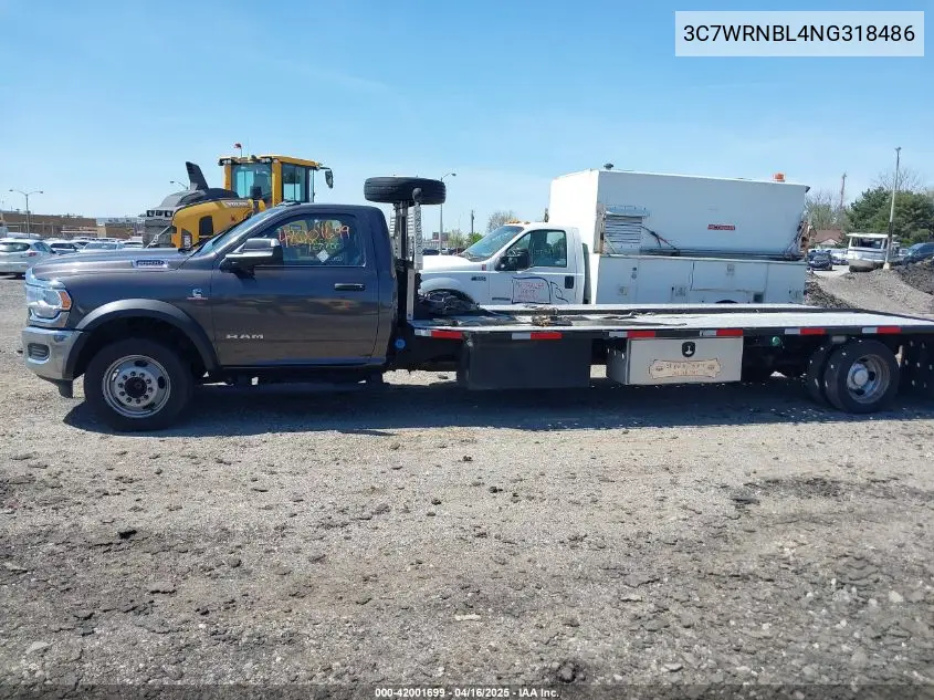 2022 Ram 5500 Chassis Tradesman/Slt VIN: 3C7WRNBL4NG318486 Lot: 42001699