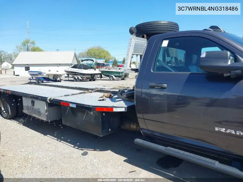 2022 Ram 5500 Chassis Tradesman/Slt VIN: 3C7WRNBL4NG318486 Lot: 42001699