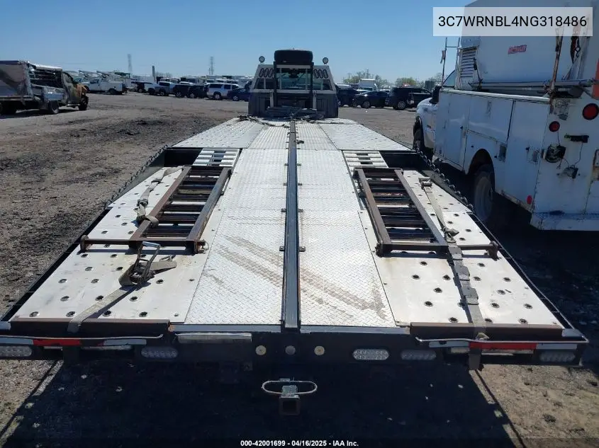 2022 Ram 5500 Chassis Tradesman/Slt VIN: 3C7WRNBL4NG318486 Lot: 42001699