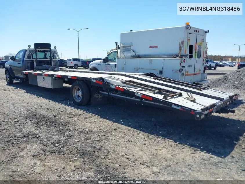 2022 Ram 5500 Chassis Tradesman/Slt VIN: 3C7WRNBL4NG318486 Lot: 42001699