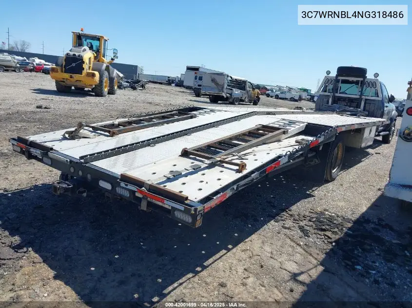 2022 Ram 5500 Chassis Tradesman/Slt VIN: 3C7WRNBL4NG318486 Lot: 42001699