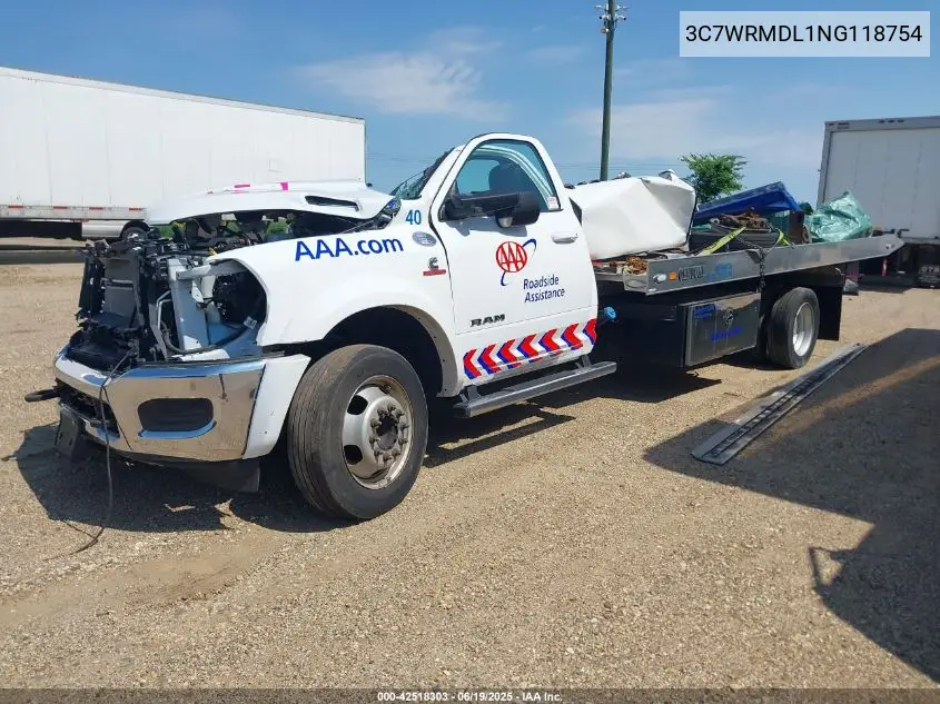 2022 Ram 5500 Chassis Tradesman/Slt VIN: 3C7WRMDL1NG118754 Lot: 42518303