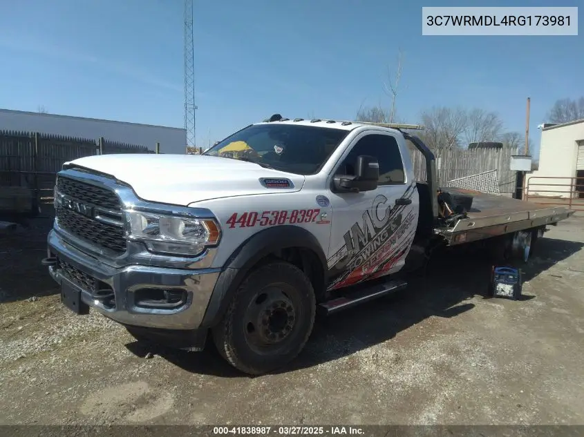 2024 Ram 5500 Chassis Tradesman/Slt VIN: 3C7WRMDL4RG173981 Lot: 41838987